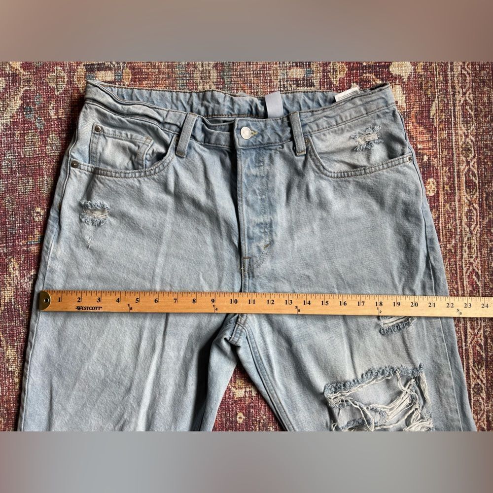 Women’s Primark Denim & Co size 10 high rise 90s boyfriend Distressed Jeans - Picture 4 of 12